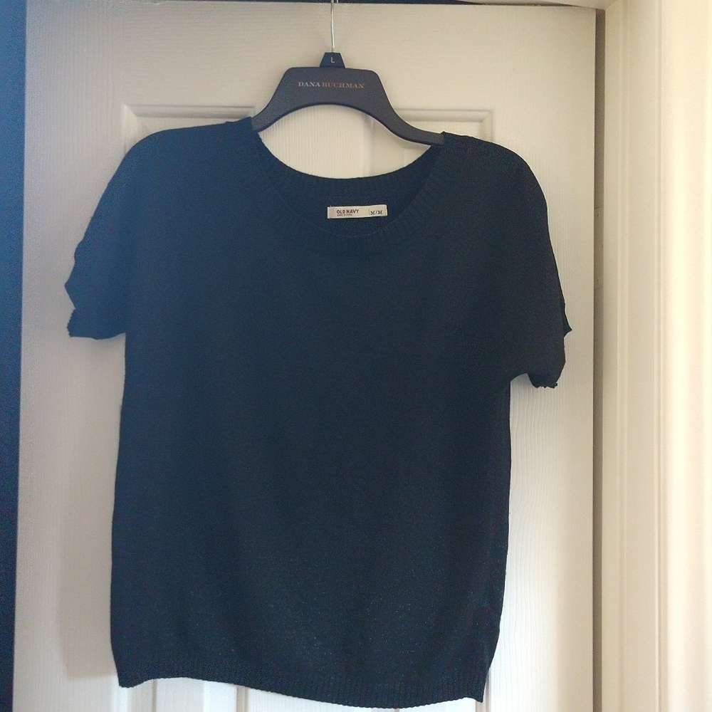 Old Navy ladies M/M sparkle black top
